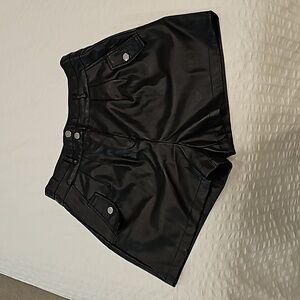 Faux Leather shorts